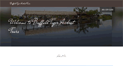 Desktop Screenshot of buffalotigersairboattours.com